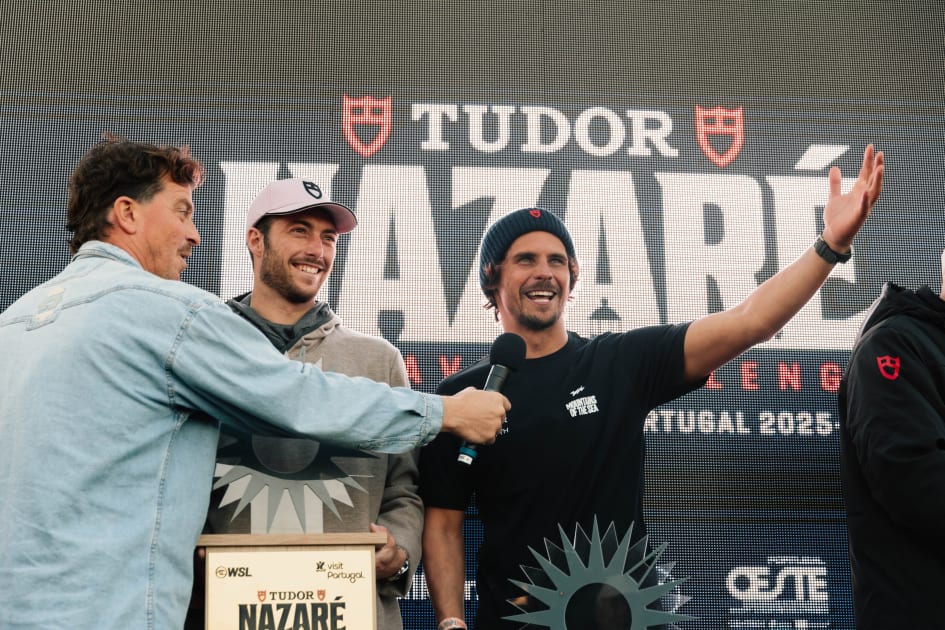Nic Von Rupp pulls another iconic highlight for the team win at Nazaré