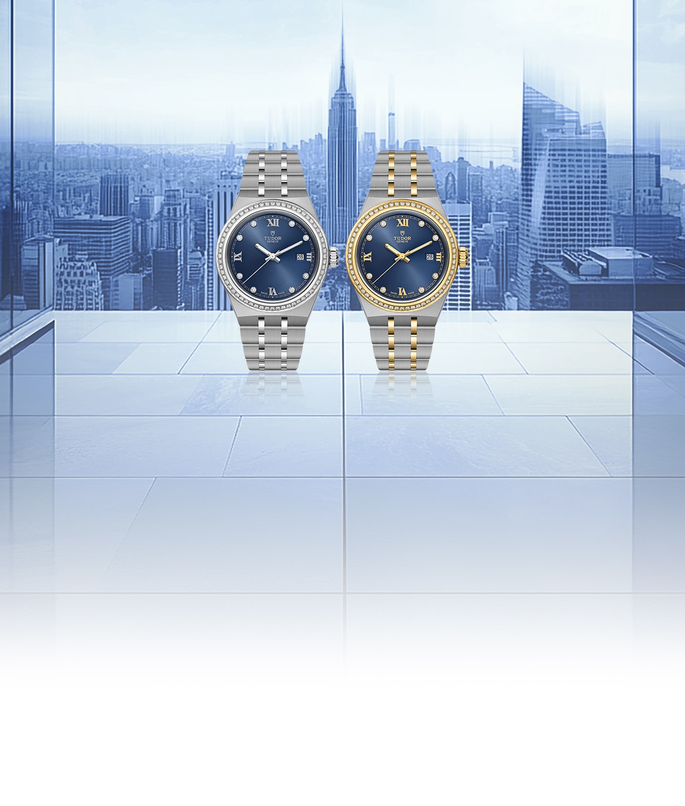 帝舵皇家系列蓝色表盘