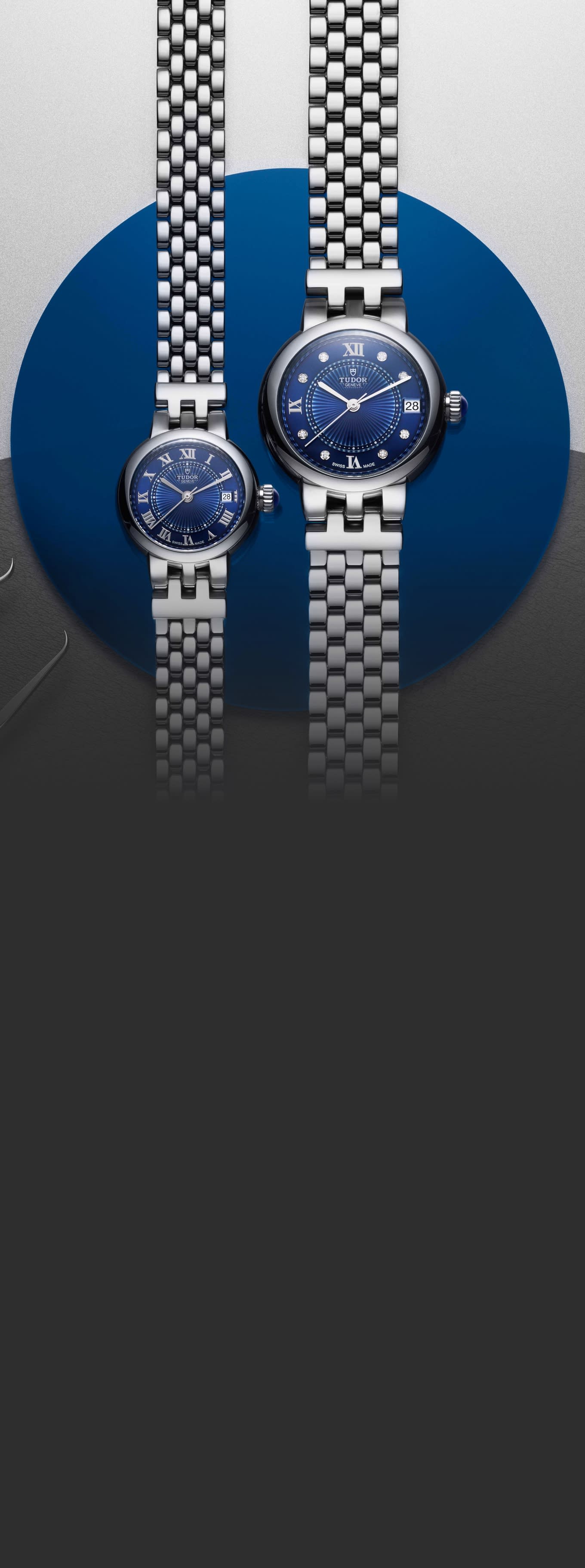 New Clair de Rose with blue dial