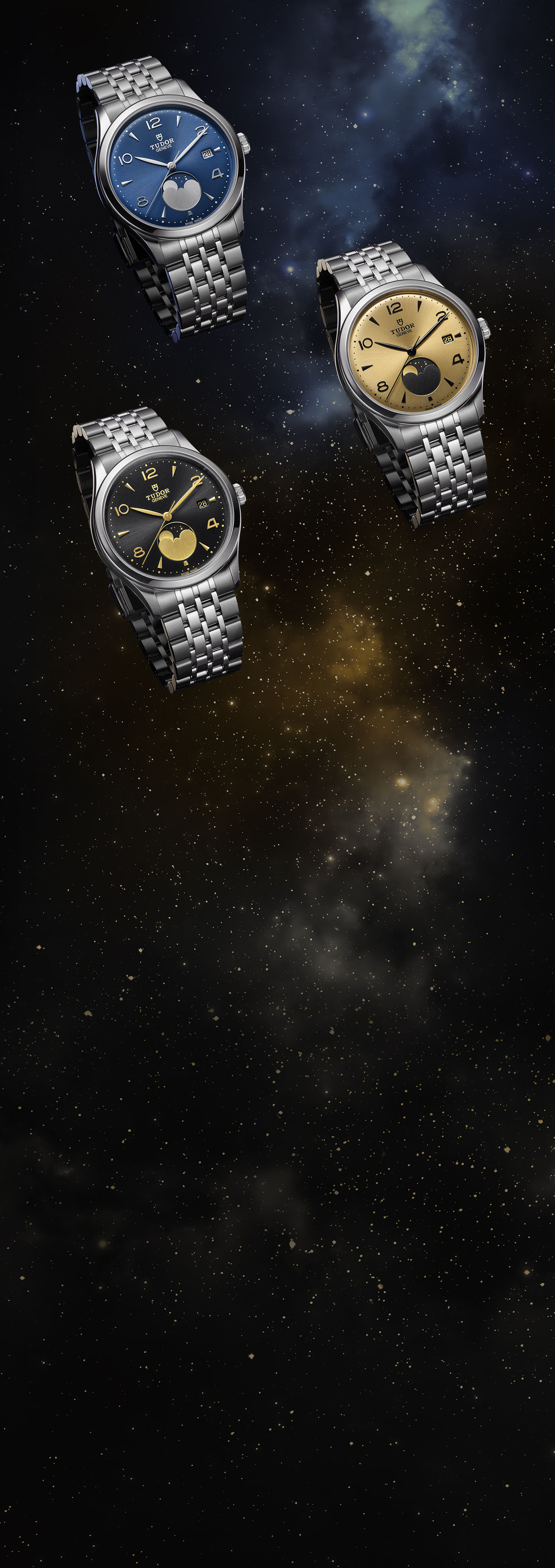 1926 luna with Black, Blue and Champagne dials