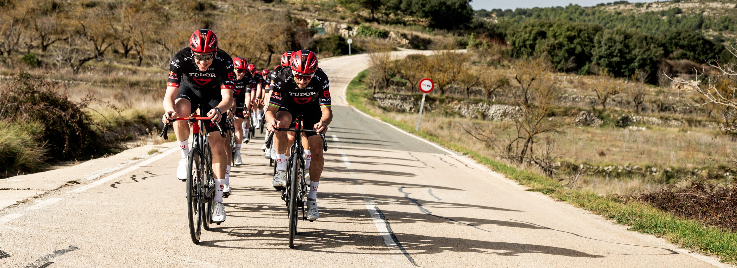 Tudor Pro Cycling Team on the road