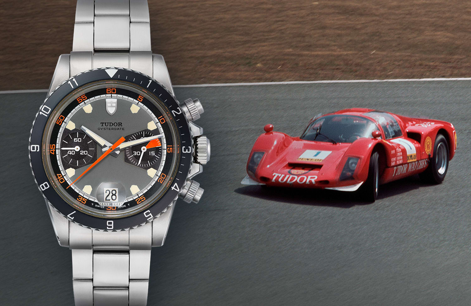 TUDOR Oysterdate with Porsche 906