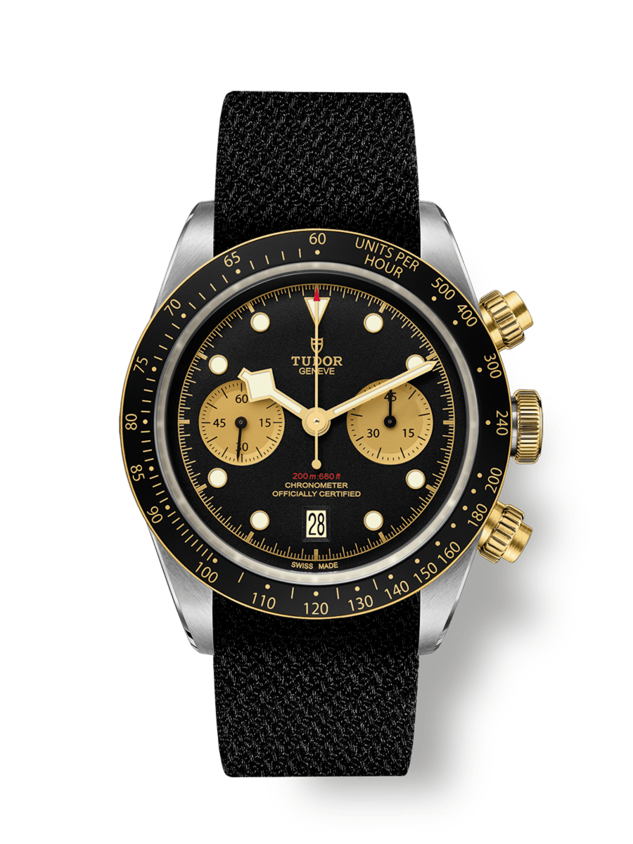 Black Bay Chrono S&G 41mm steel case Black fabric strap