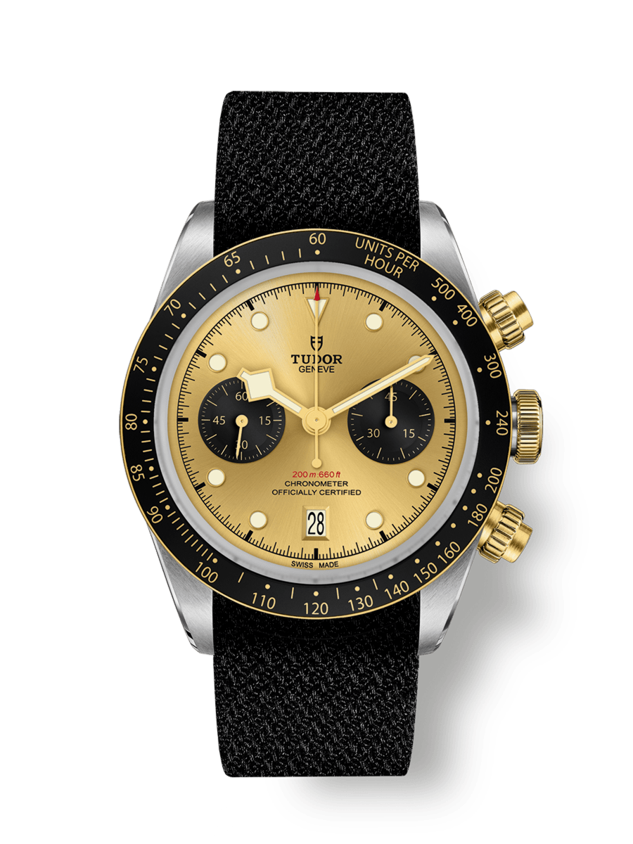 Black Bay Chrono S&G 41mm steel case Black fabric strap