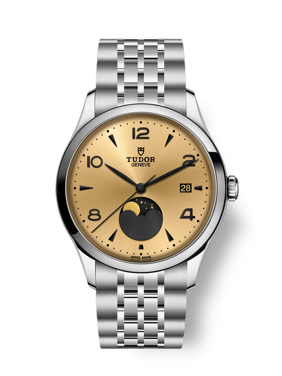 TUDOR 1926 Luna 39mm steel case Moon phase indicator