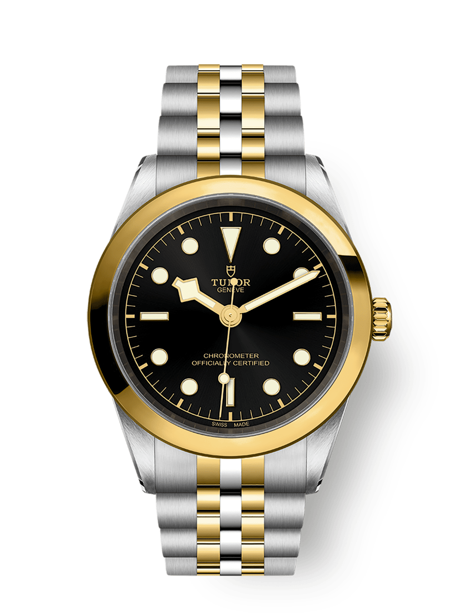 Black Bay One 41 S&G 41mm steel case Yellow gold bezel