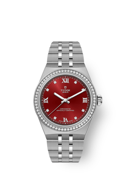 TUDOR Royal 30mm steel case Burgundy dial