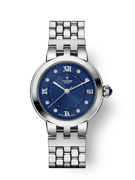Clair de Rose 34mm steel case Diamond-set dial