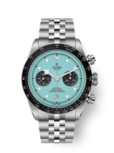 Black Bay Chrono 41mm steel case Turquoise dial