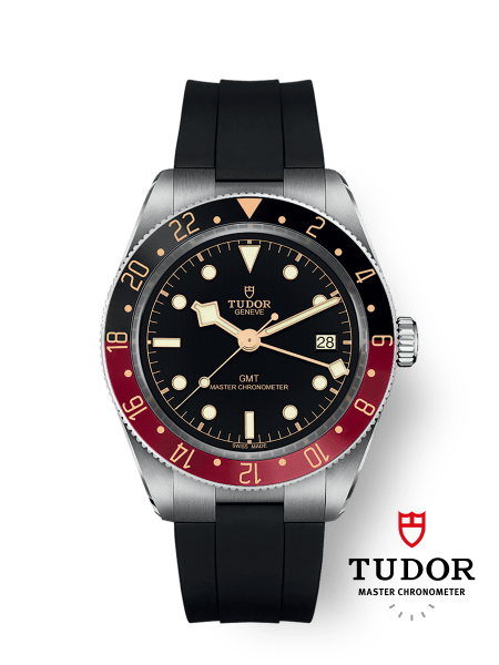 Black Bay 58 GMT 39mm steel case Rubber strap